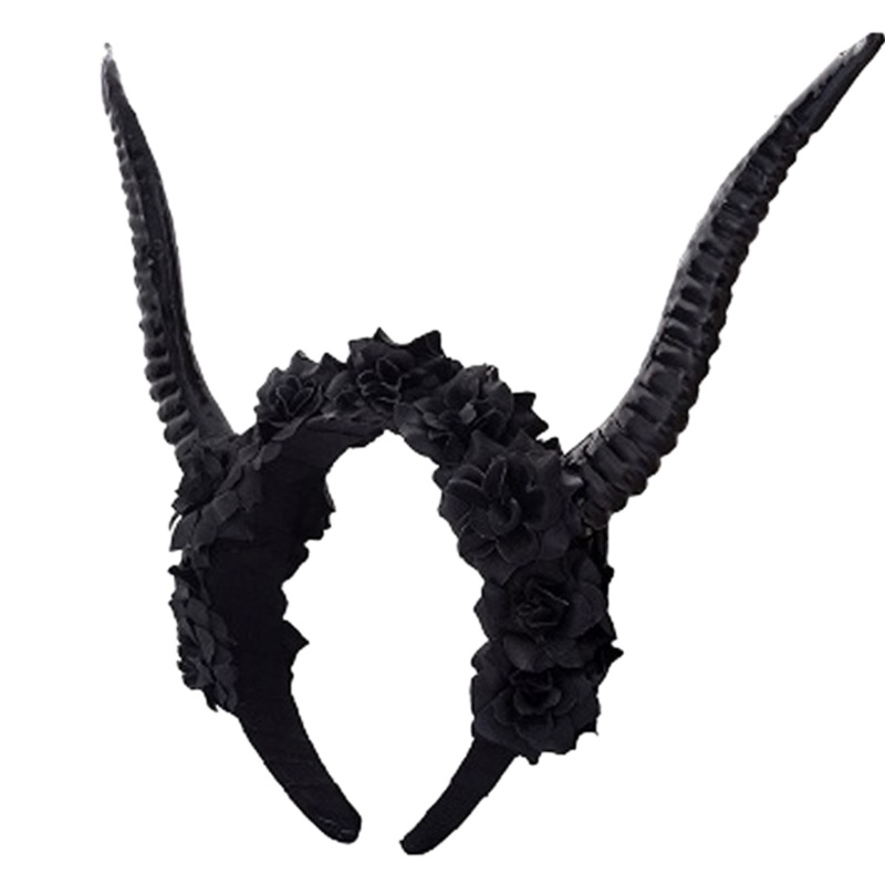 Headband Bentuk Tanduk Domba Untuk Perlengkapan Pesta Halloween