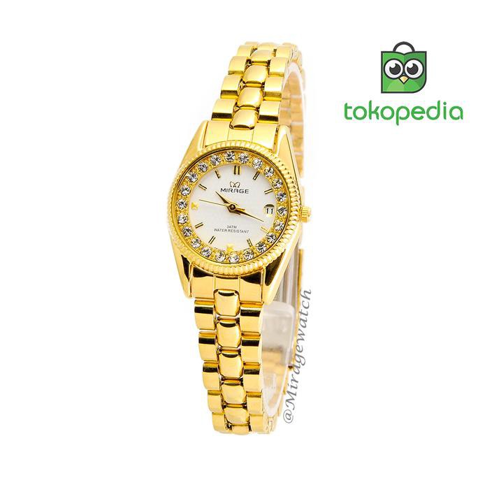 Mirage Jam Tangan Wanita Rx tgl Gold L pP 1580