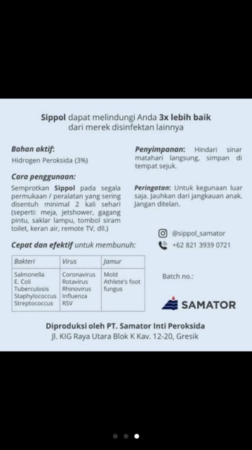 Disinfectant SIPPOL 5 Liter Anti Bakteri Virus Jamur / 5 Ltr