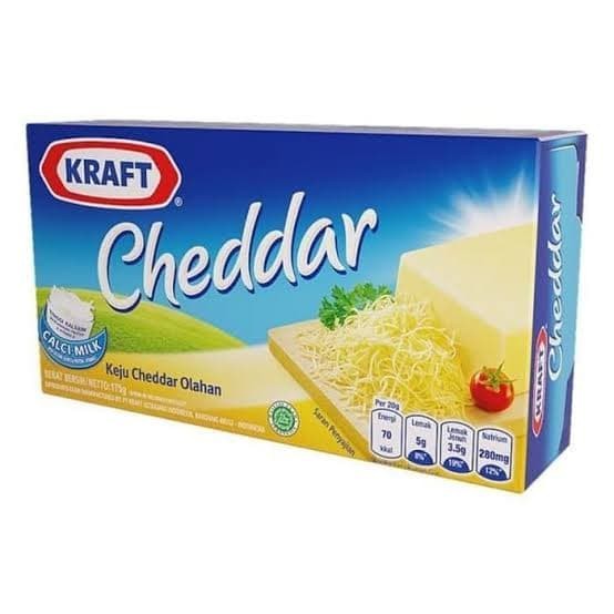 

Keju KRAFT Cheddar 165 gram