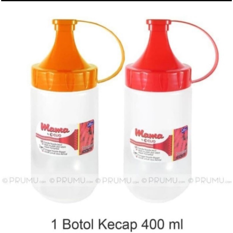 

botol kecap 400 mil/botol saos/botol mayonnaise merk clio