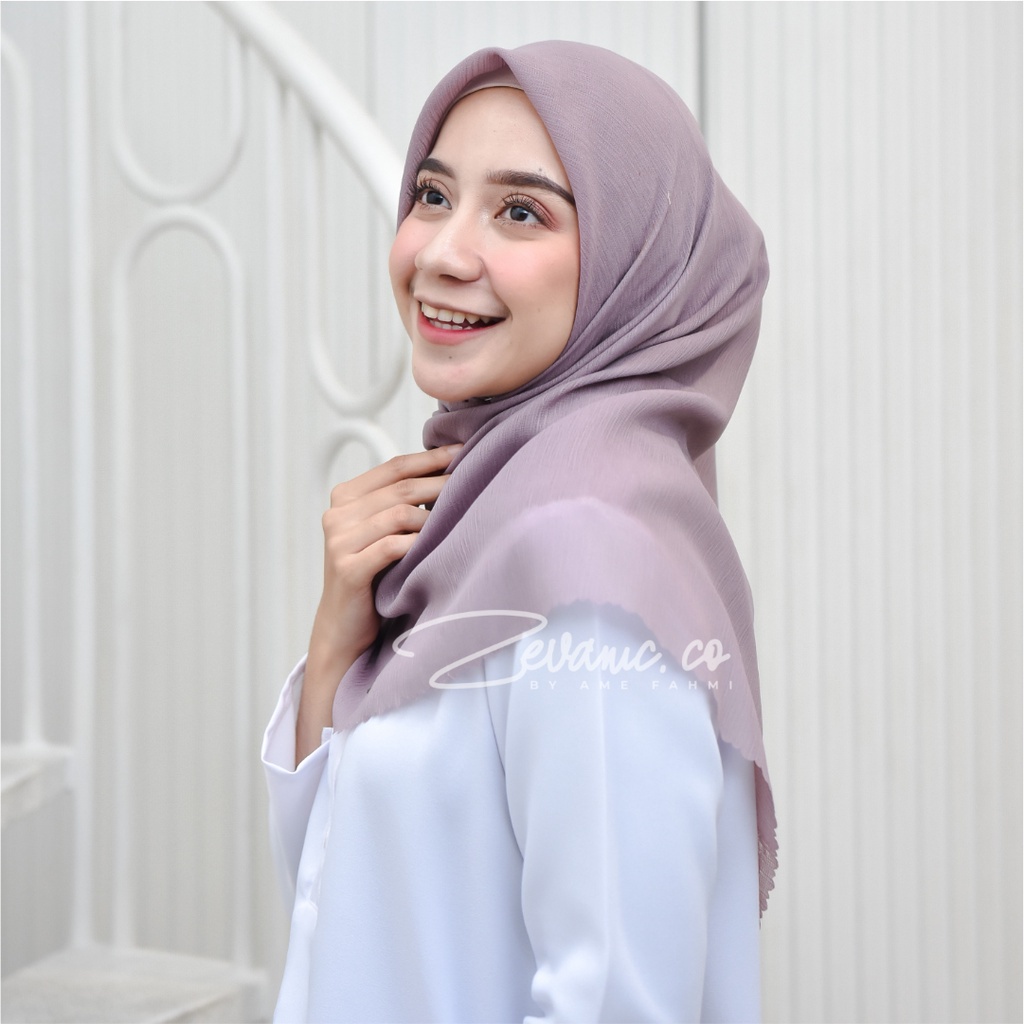 Hijab / Kerudung Corn Skin Finish Laser Cut Mudah Dibentuk Tidak Berbulu Best Material Corn skin Serat ( ORI ) By Zevanic.co-6