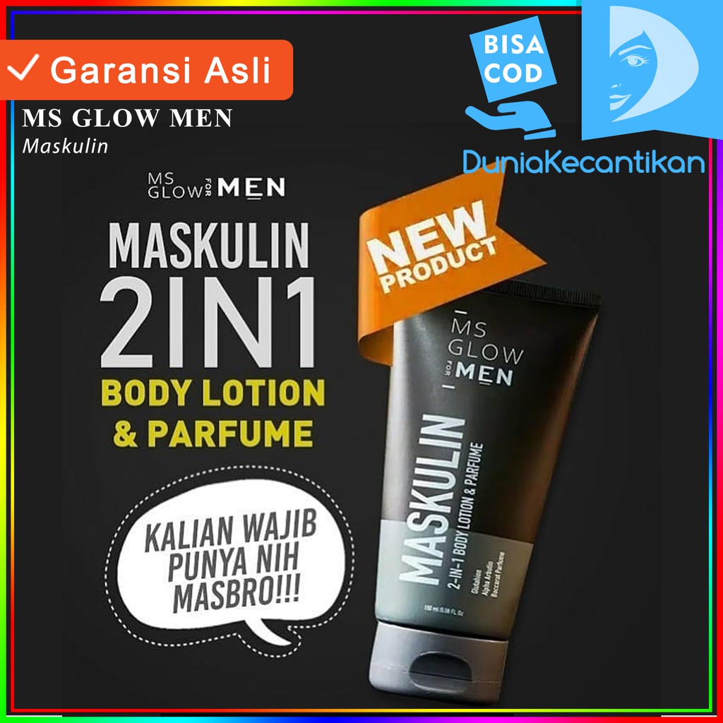 Ms Glow Men Facial Wash Serum Wajah Sunscreen Spray MsGlow For Men Cream Wajah Paket Perawatan untuk Cowok Skincare Pria