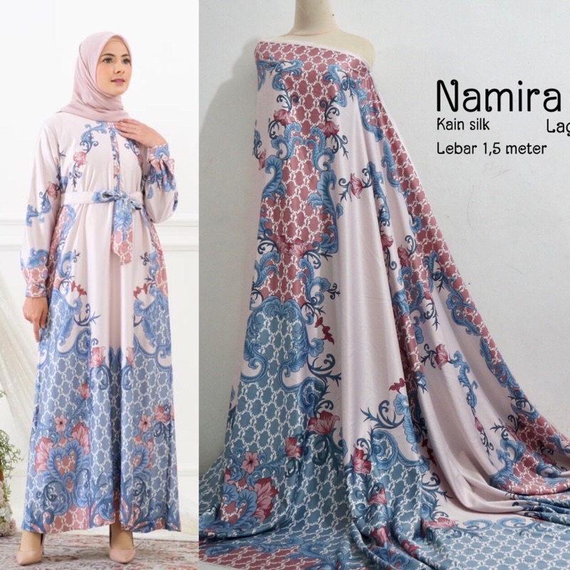 Namira series | kain silk | motif semi batik