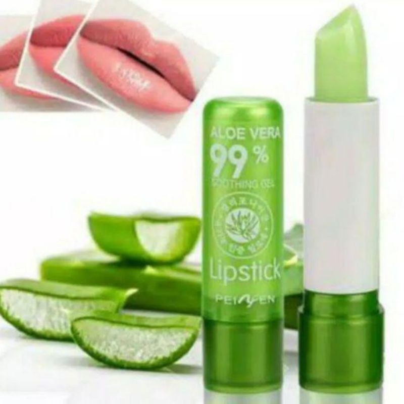 L3 Lipbalm Aloe vera Pelembab Bibir Kering Pecah2 | Liptint Lipgloss Pemerah Mulut | Peiyen Aloevera