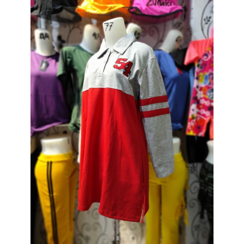 BAJU OLAHRAGA WANITA MODEL TUNIK KERAH 54 YOVIS SPORT