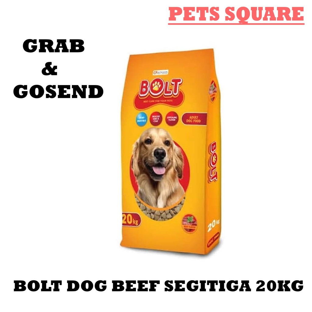 BOLT DOG BEEF SEGITIGA 20KG (GRAB/GOSEND )