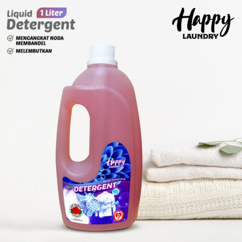 DETERJEN CAIR METIC 1 LITER HAPPY LAUNDRY / DETERJEN CAIR / DETERJEN KONSENTRAT