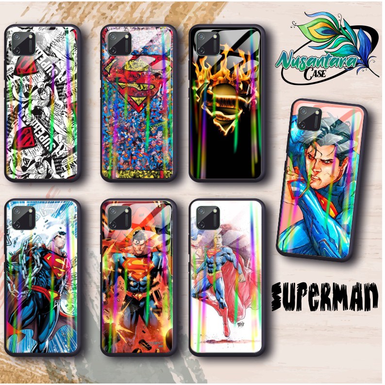 back case glass aurora Superman Vivo Y91 Y17 Y12 Y15 Y93 Y95 Y81 Y83 Y71 Y53 y20 Y30 Y50 V17 NC423
