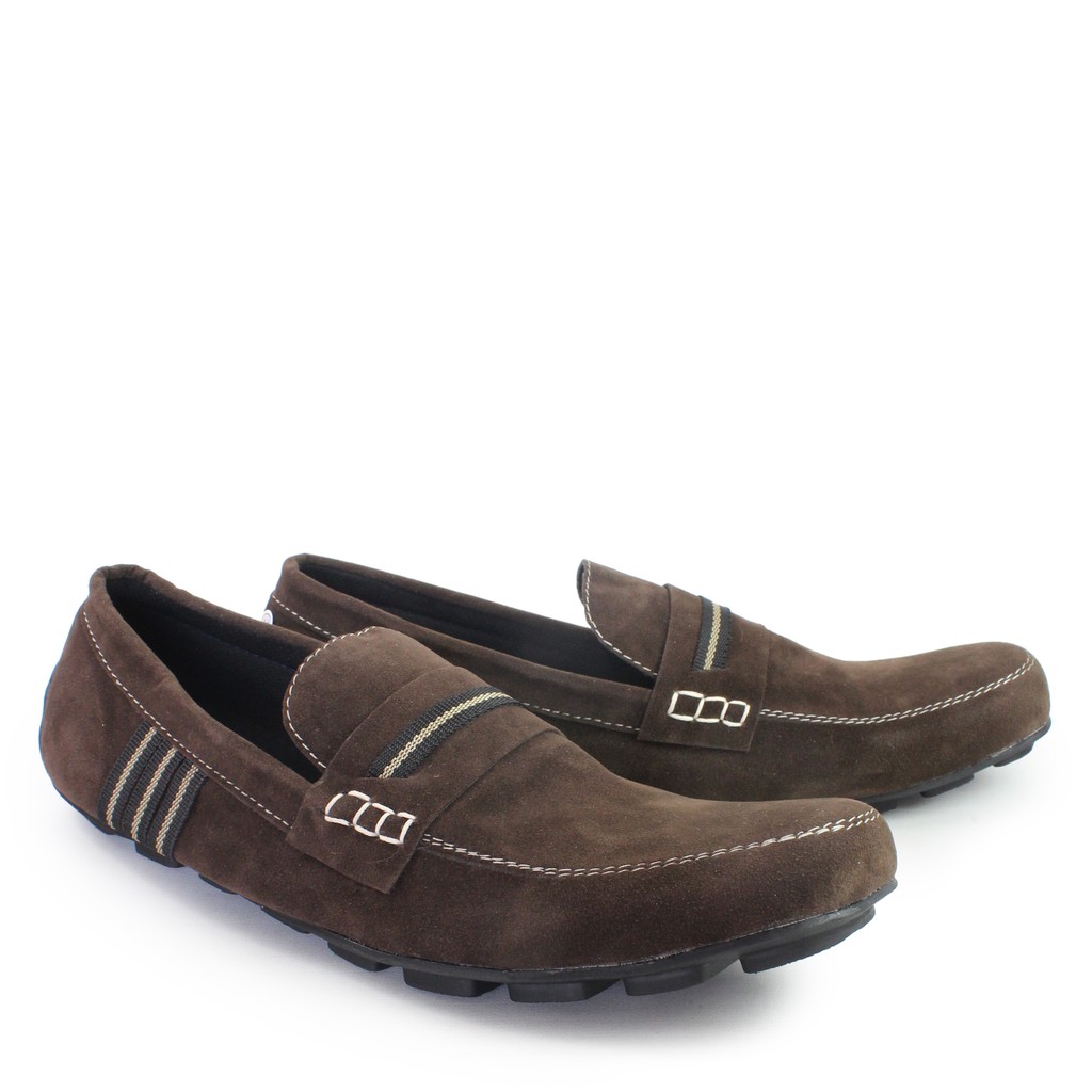 SALE!!! Sepatu Slop Pria Adidas UNO Coklat Kasual Slip On Fashion Pria Slop Formal kerja Santai Laki