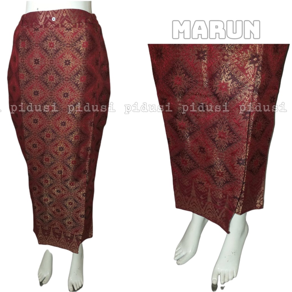 ROK SPAN MOTIF SONGKET / ROK SPAN / ROK WISUDA / ROK PESTA / ROK SONGKET FORMAL