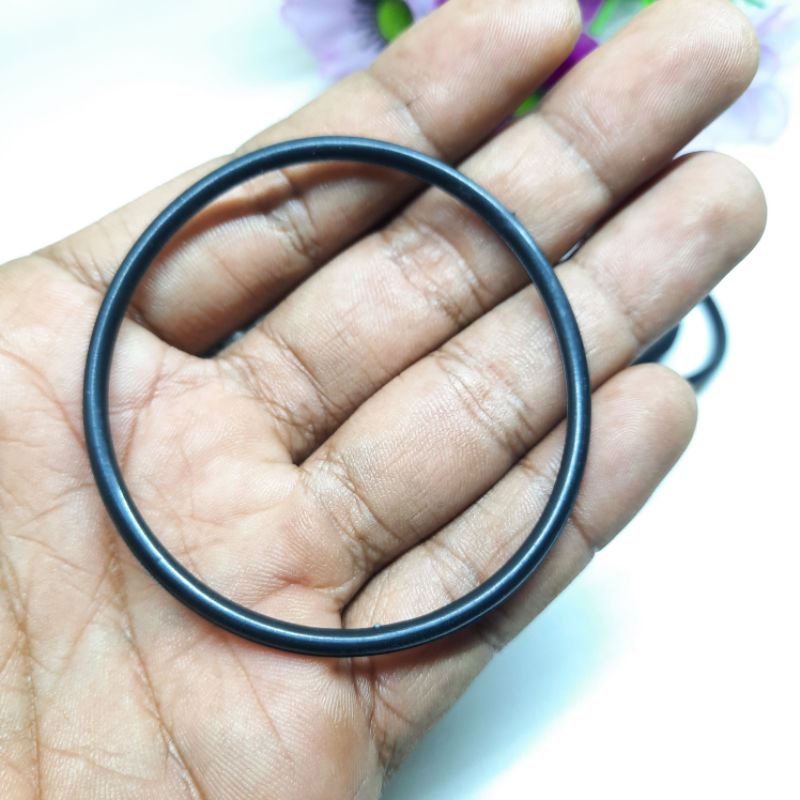 Gelang Karet Hitam Isi 10pcs Gelang Pria