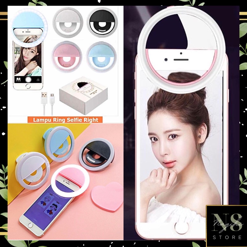 ✨NAGIHI✨ LAMPU SELFIE HP - RING LIGHT SELFIE 3 MODEL LED - LAMPU JEPIT SELFIE