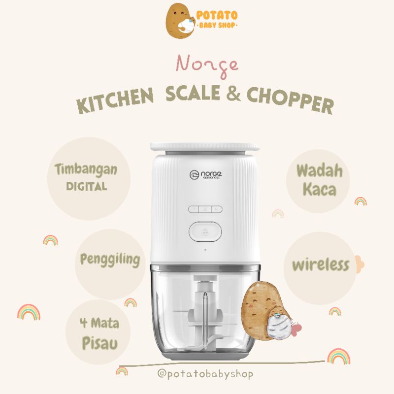 Norge - Kitchen Scale Chopper ( Timbangan &amp; Gilingan)