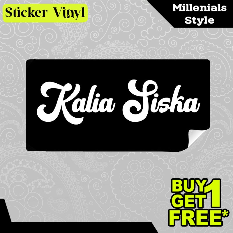 

Stiker Sticker Kalia Siska Penyanyi Terkenal Indonesia Aesthetic Bahan Vinyl Satuan Anti Air