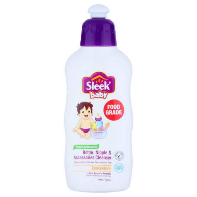 Sleek baby sabun cuci botol dot empeng 150ml Bottle, Nipple, and Baby Accessories Cleanser Makassar