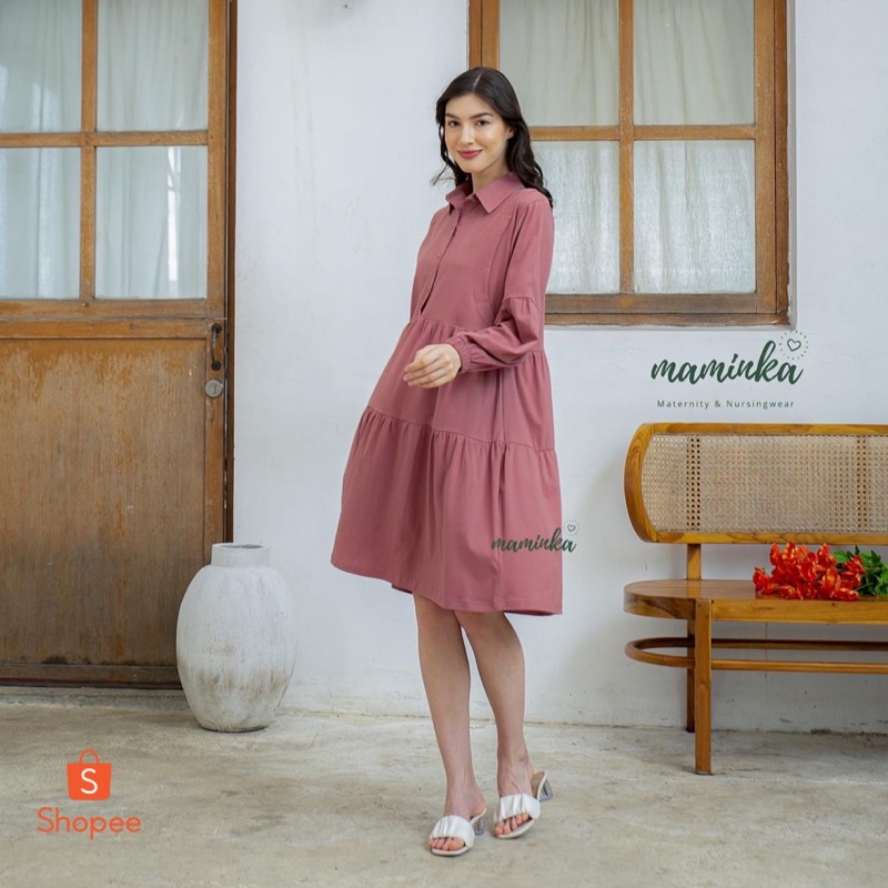 ZAINA MIDI DRESS BUSUI FRIENDLY BY MAMINKA