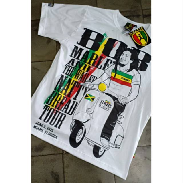 Kaos baju Bob Marley rasta jamaika 420 murah distro original