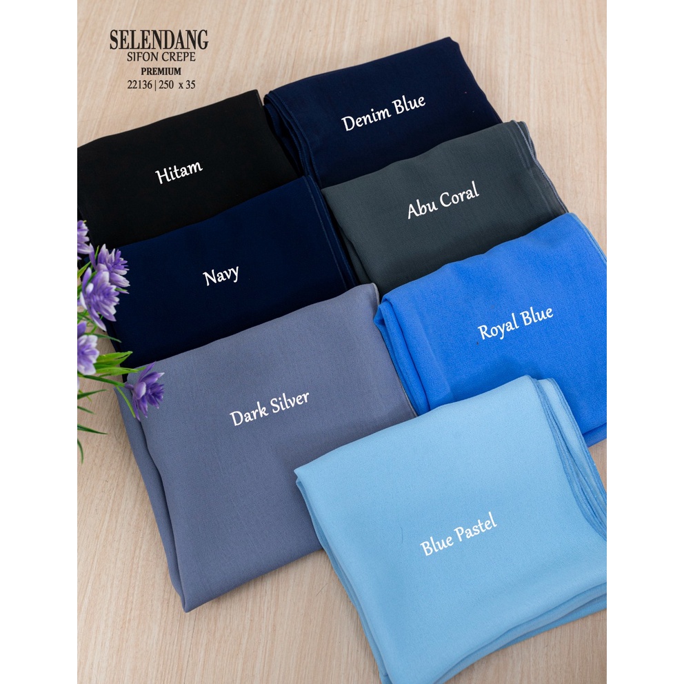 Selendang Sifon Crepe | Baca Deskripsi-2