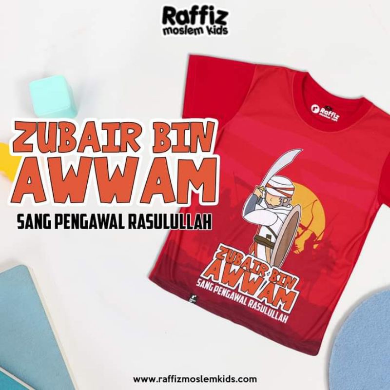 KAOS ANAK LAKI PEJUANG ISLAM ZUBAIR BIN AWWAM