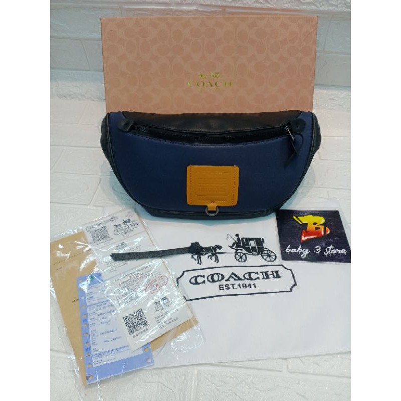waist bag pria coach miror quality