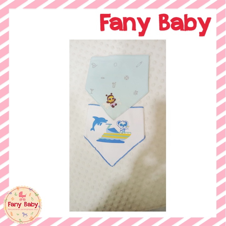 BABYBEE BIB SEGITIGA MOTIF PRINT