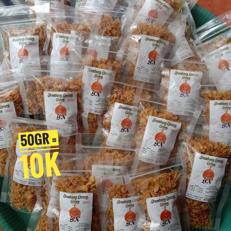 

bawang goreng murni tanpa campuran 50gr