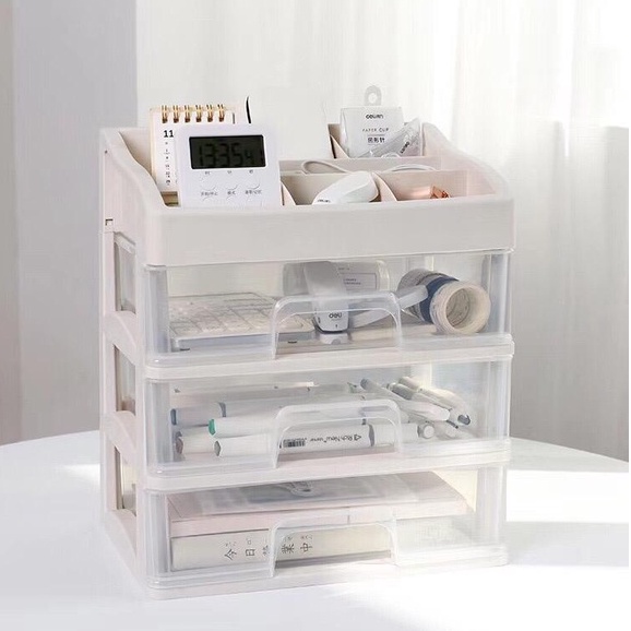 Makeup Storage Stationery Organiser Multi Drawer Shelf