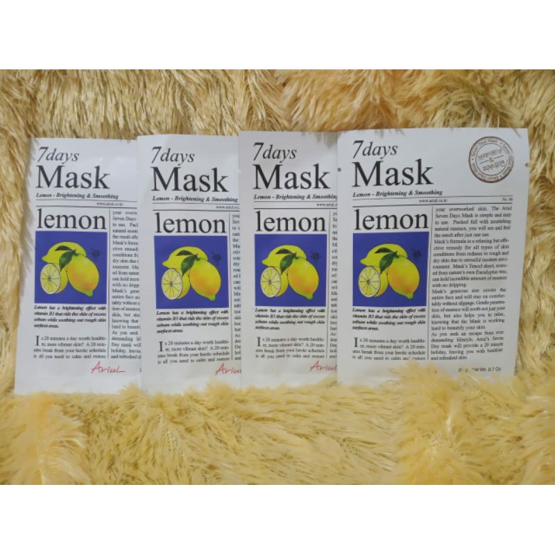 Ariul 7days Mask Sheet Mask - Lemon