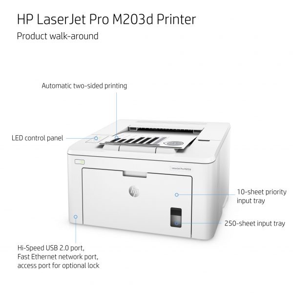 PRINTER HP LASERJET M203D A4   / HP LASER JET M 203D / M 203   D PRINT GARANSI RESMI