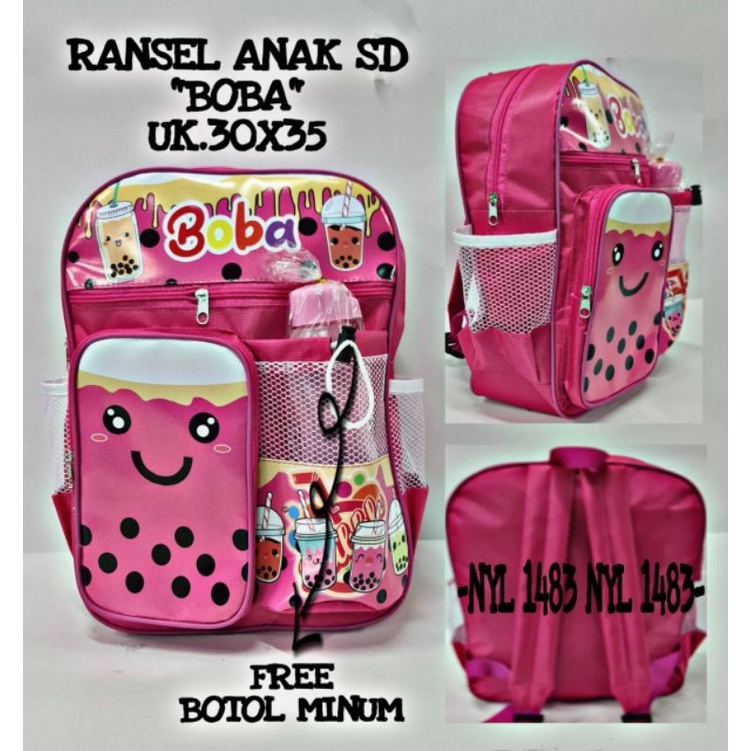 Tas Ransel Anak Perempuan Karakter BOBA - RANSEL BOBA  - RANSEL BOBBA - TAS BOBA ANAK CEWE - School Bag Tas Sekolah Anak - Tas Anak Sekolah Tas Anak Kecil Tas Anak SD Tas Anak TK Promo Diskon Termurah Terlaris Terbaru Best Seller