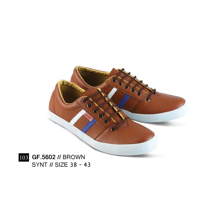 SEPATU SNEAKERS PRIA BROWN 38 sd 43 GF5602 GF