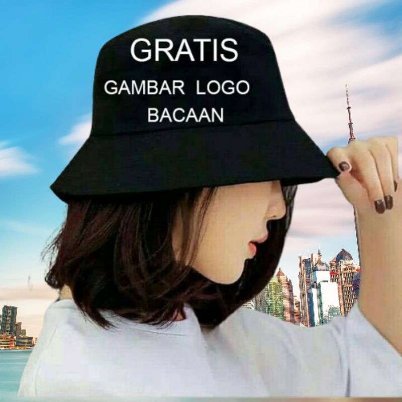 Topi Bucket Dewasa Topi Bucket Custom Nama Topi Bucket Bordir Nama