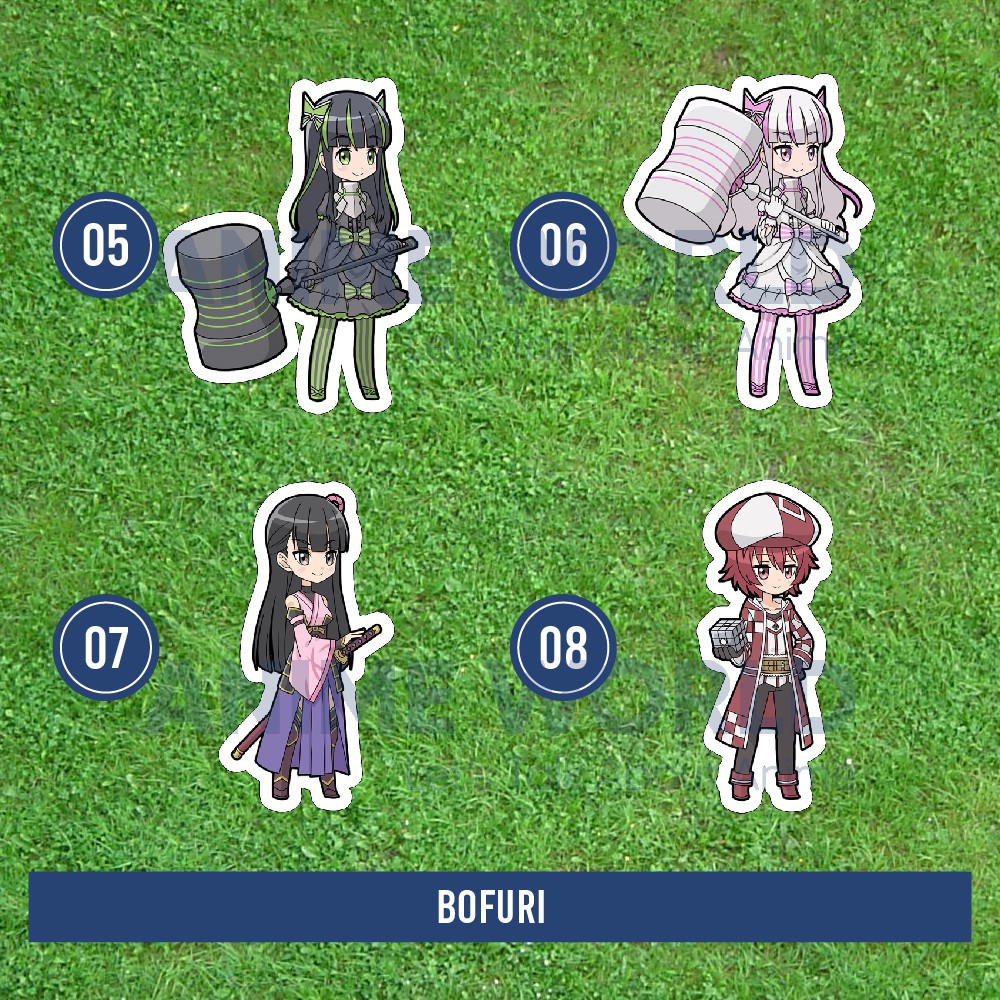 Stiker Anime Bofuri Lengkap Stiker Itai No Wa Iya Nano De