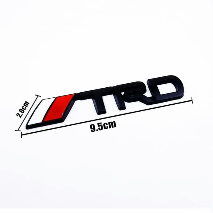 Black Hitam Logo Emblem Mobil Trd Bendera Model Jdm Crom Crhome Tempel