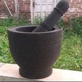 Lumpang 20 Cm Bahan Batu Alam Merapi Jenis Andesit Dan Batu Candi Terhalus