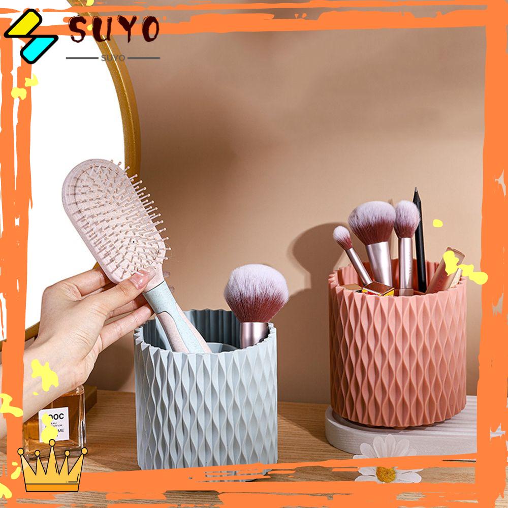 Suyo Kotak Penyimpanan Pena / Brush Makeup Multifungsi Kapasitas Besar Dengan 5 Sekat