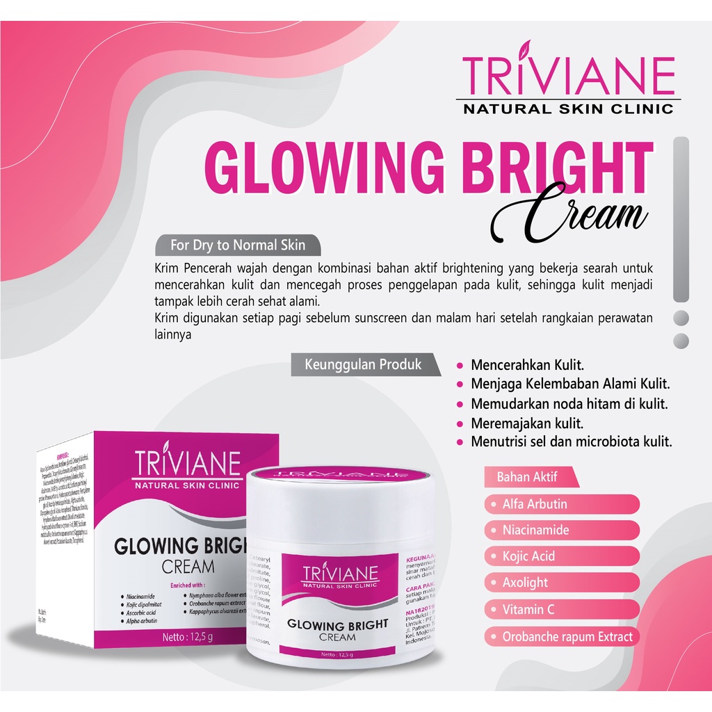 Paket Triviane Starter Whitening/Paket Whitening isi 3
