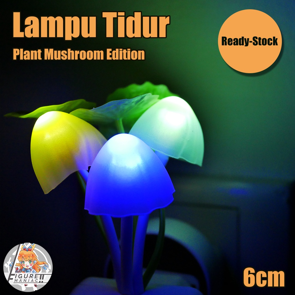 Lampu Tidur LED Model Mushroom Plant Lampu Tanaman Kualitas Premium Harga Murah