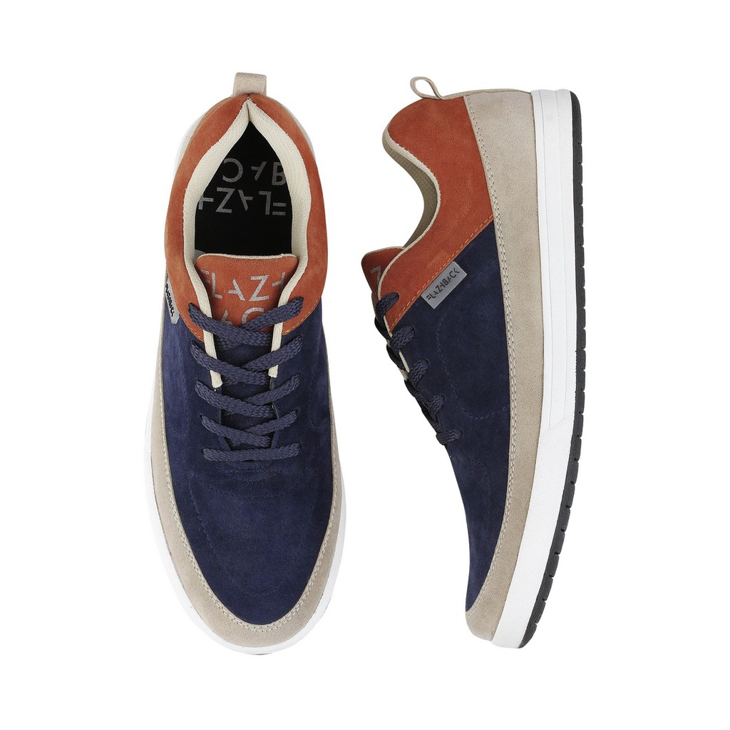 FLAZH NAVY COMB |MNM x FLAZHBACK| Sepatu Sneakers Pria Casual ORIGINAL