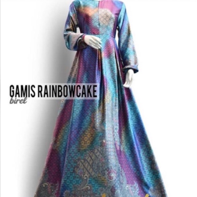 100% ORI READY Gamis Rainbow Cake by Langit Biru Corp.
