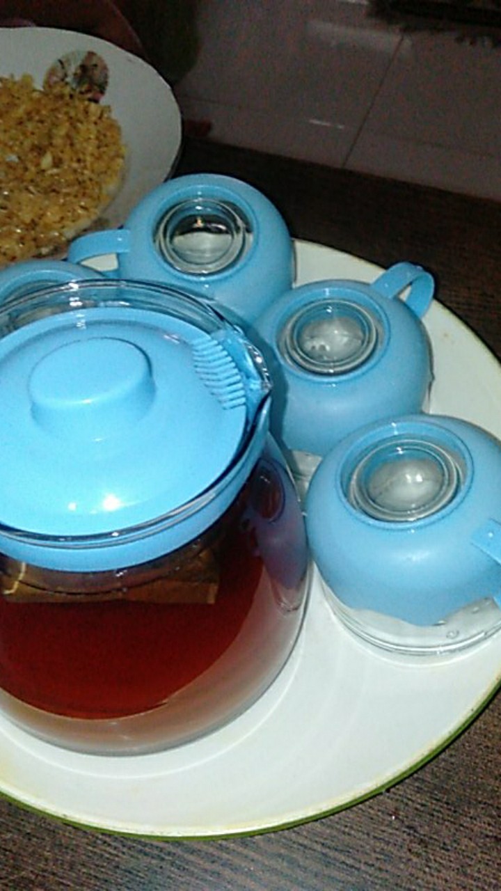 Tea Pot Set 5 In 1 / Teko Dan Gelas Kaca Set  / Teko Teh Set 5 In 1