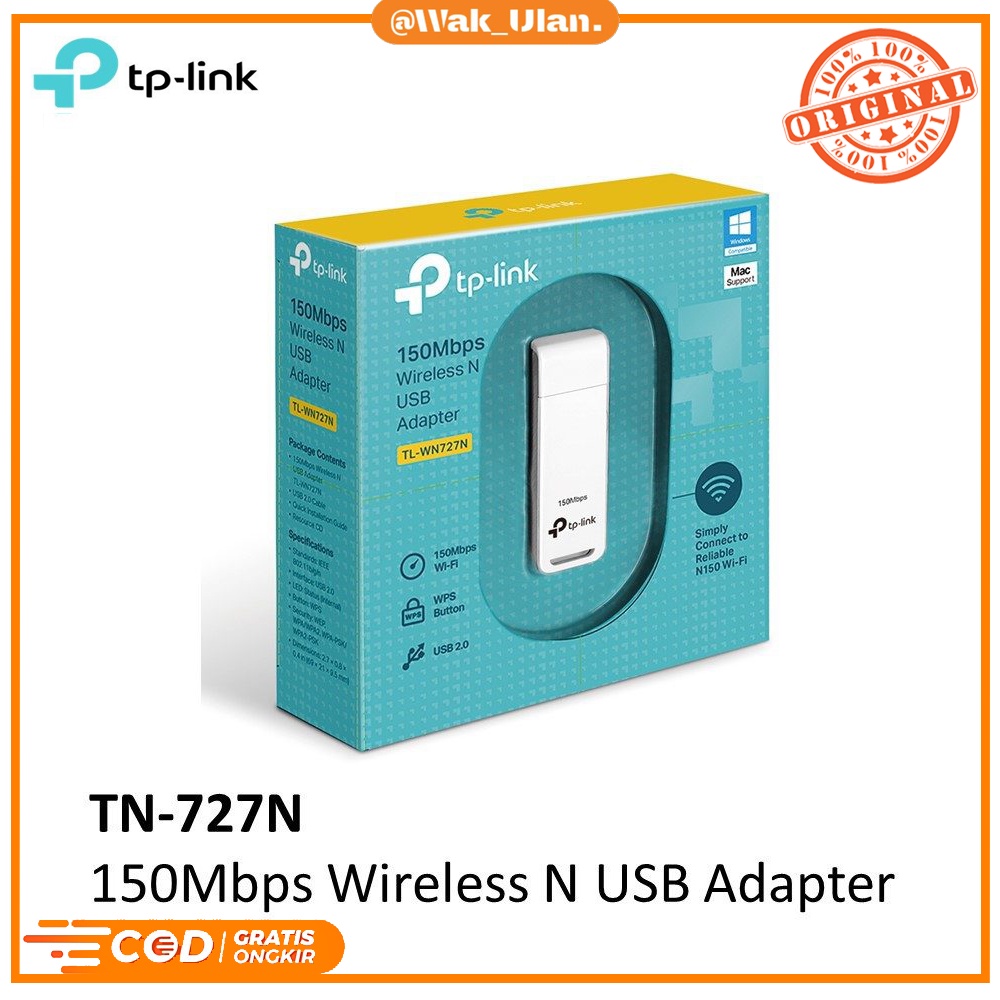 Converter konverter Wireless USB Adapter TP-LINK TPlink TP link 150Mbps TL-WN727N WN727N Original