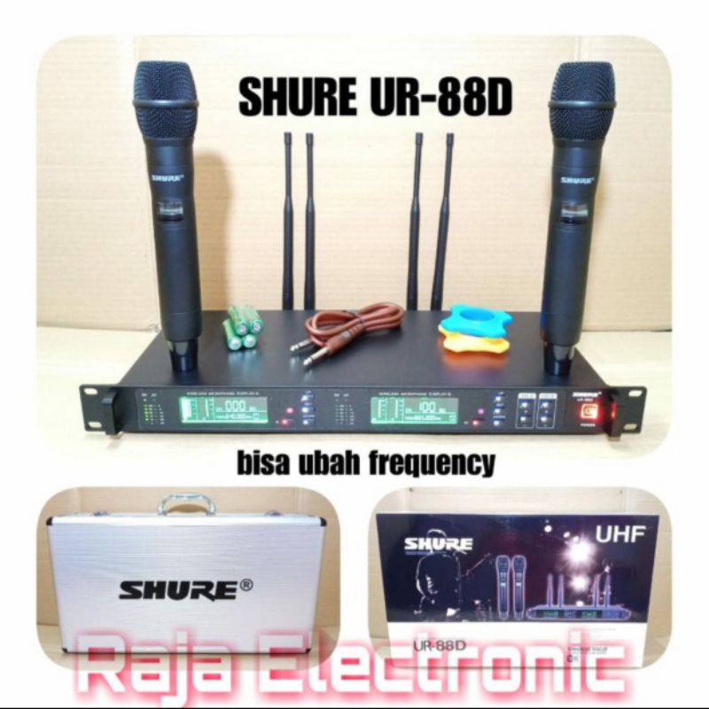 Mic Wireless Shure UR 88 D Handheld Garansi 1 Tahun.