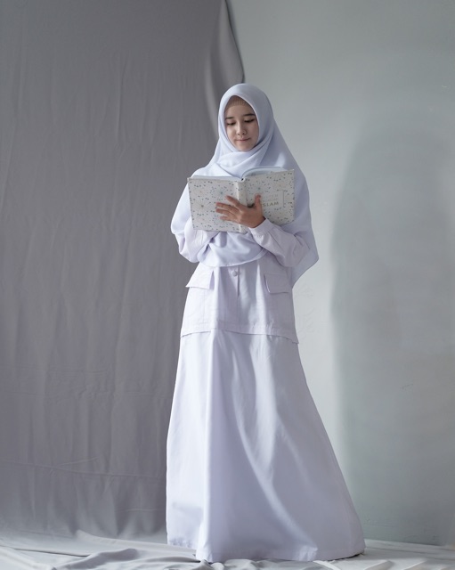 GAMIS PROFESI PUTIH-PUTIH by Hijab Alila