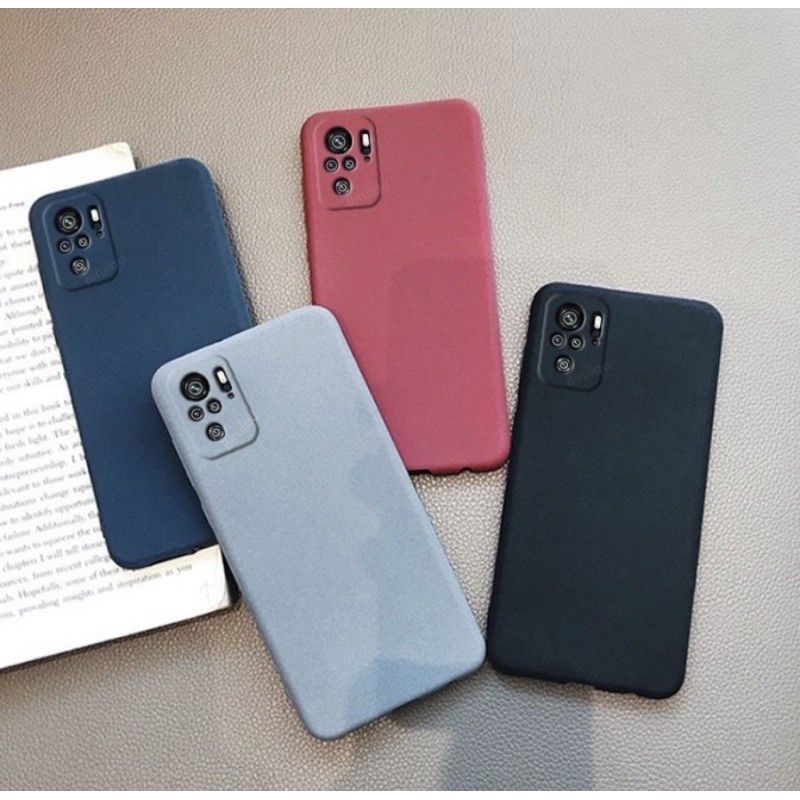 Xiaomi Redmi Note 10 10S  Casing Softcase Sandtone Silicone Superthin Anti Slip