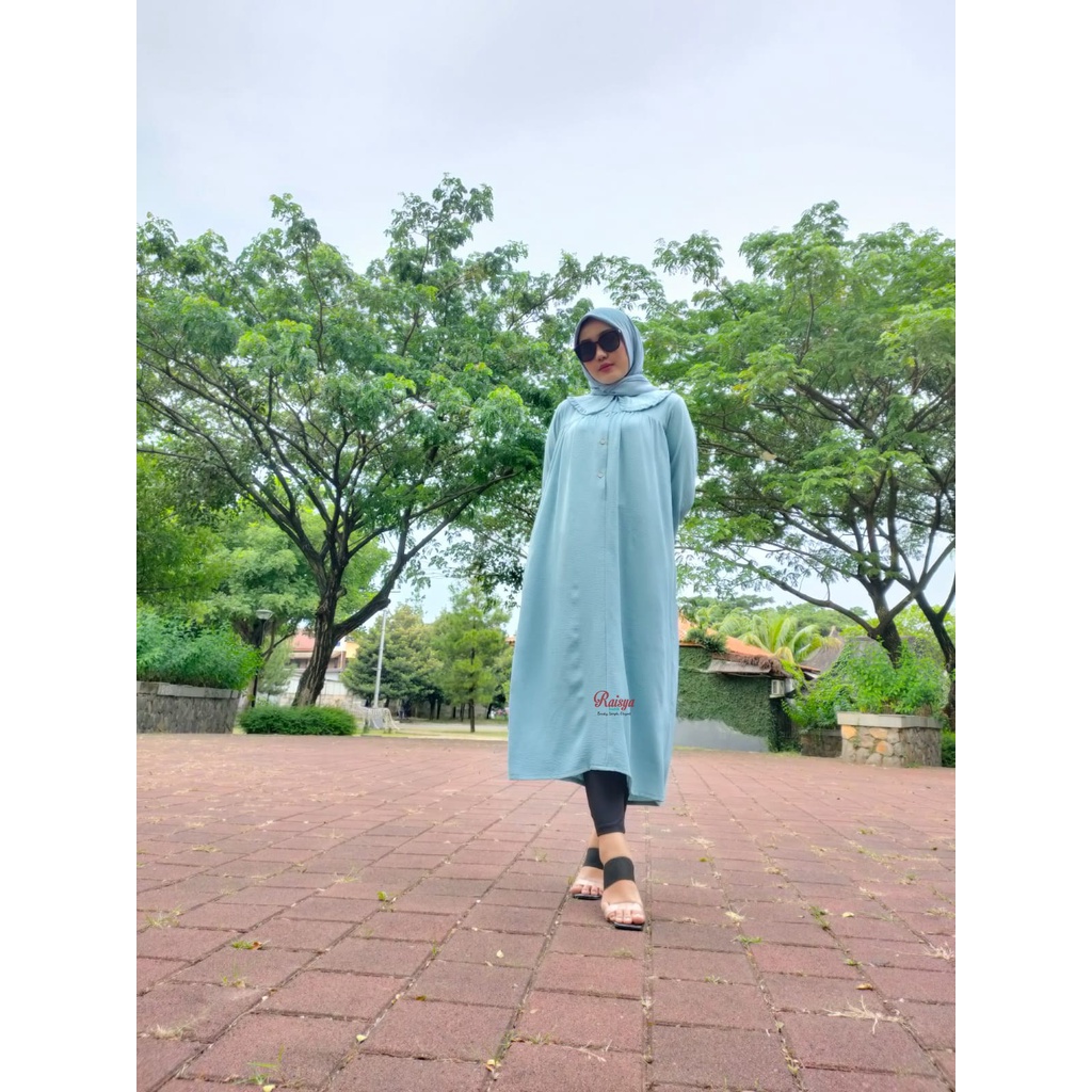 Gamis midi / Midi Dress / Gamis Polos /  Gamis Wanita Polos /Camilla Midi Dress by Raisya butikGamis