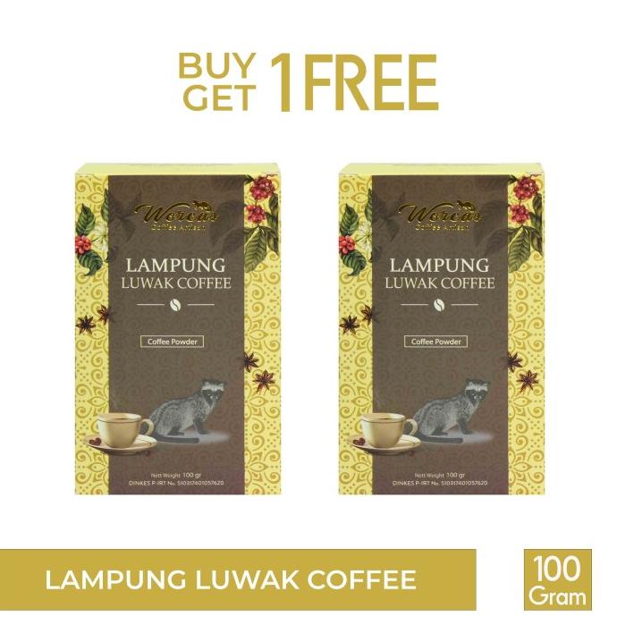 

WORCAS Lampung Luwak Coffee 100gr | Coffee Powder -Diskon Besar