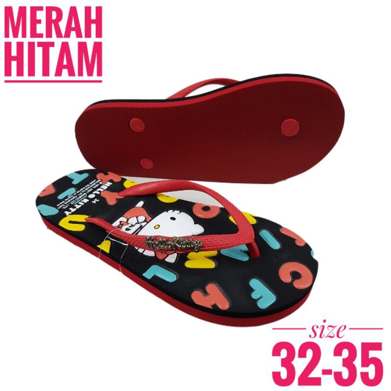 Ando Hk 210 Hello Kitty Sendal Jepit Anak Ukuran 32 35 Shopee Indonesia