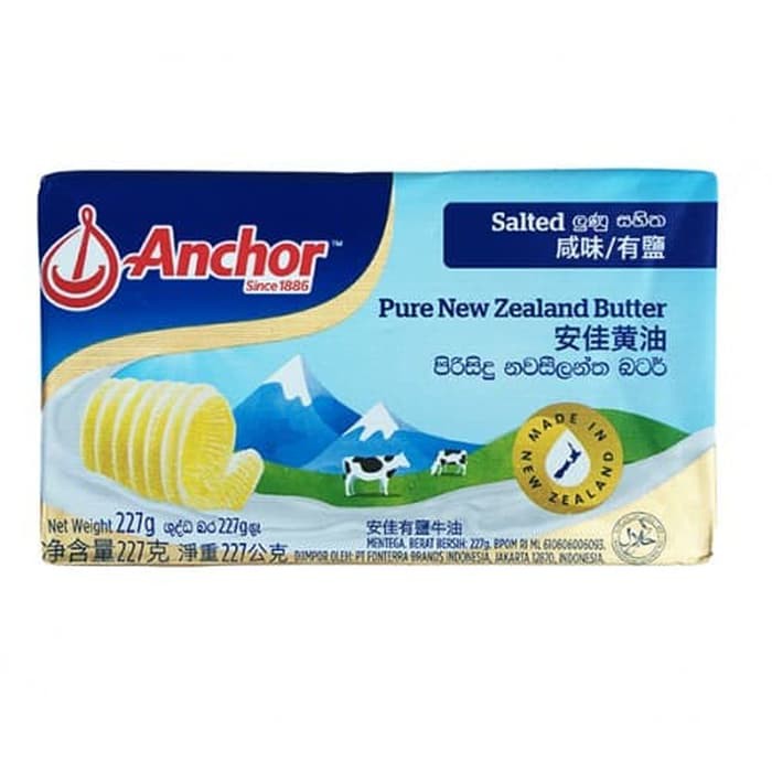 Anchor Salted Butter 227 Gram Shopee Indonesia